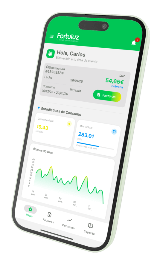 mobile app fortuluz - statistics